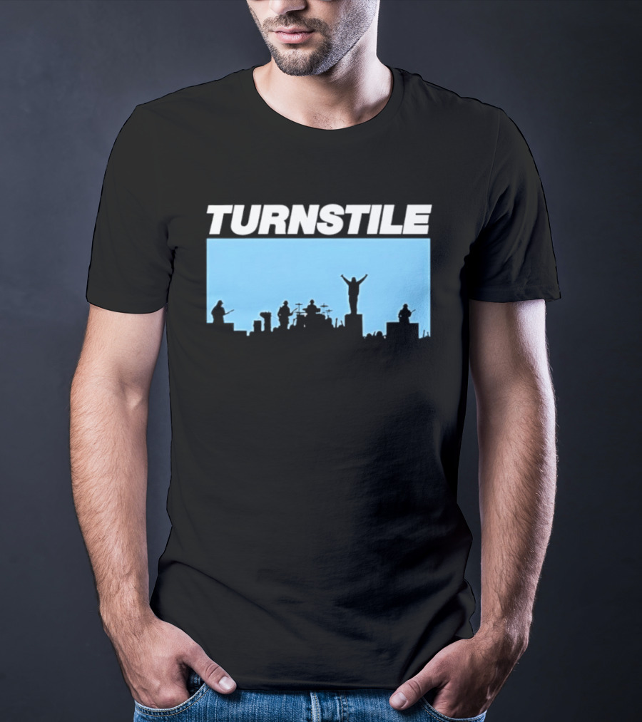 Turnstile Band Skyline Performance Hardcore T-Shirt