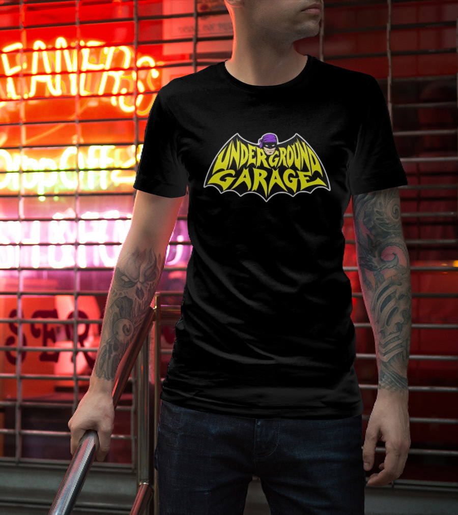 Underground Garage Superhero Bat Comic Masked Hero T-Shirt