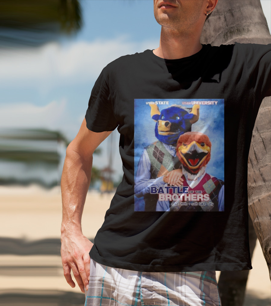 Utah State Utah University Battle Of The Brothers Sept 19th Salt Lake City T-Shirt