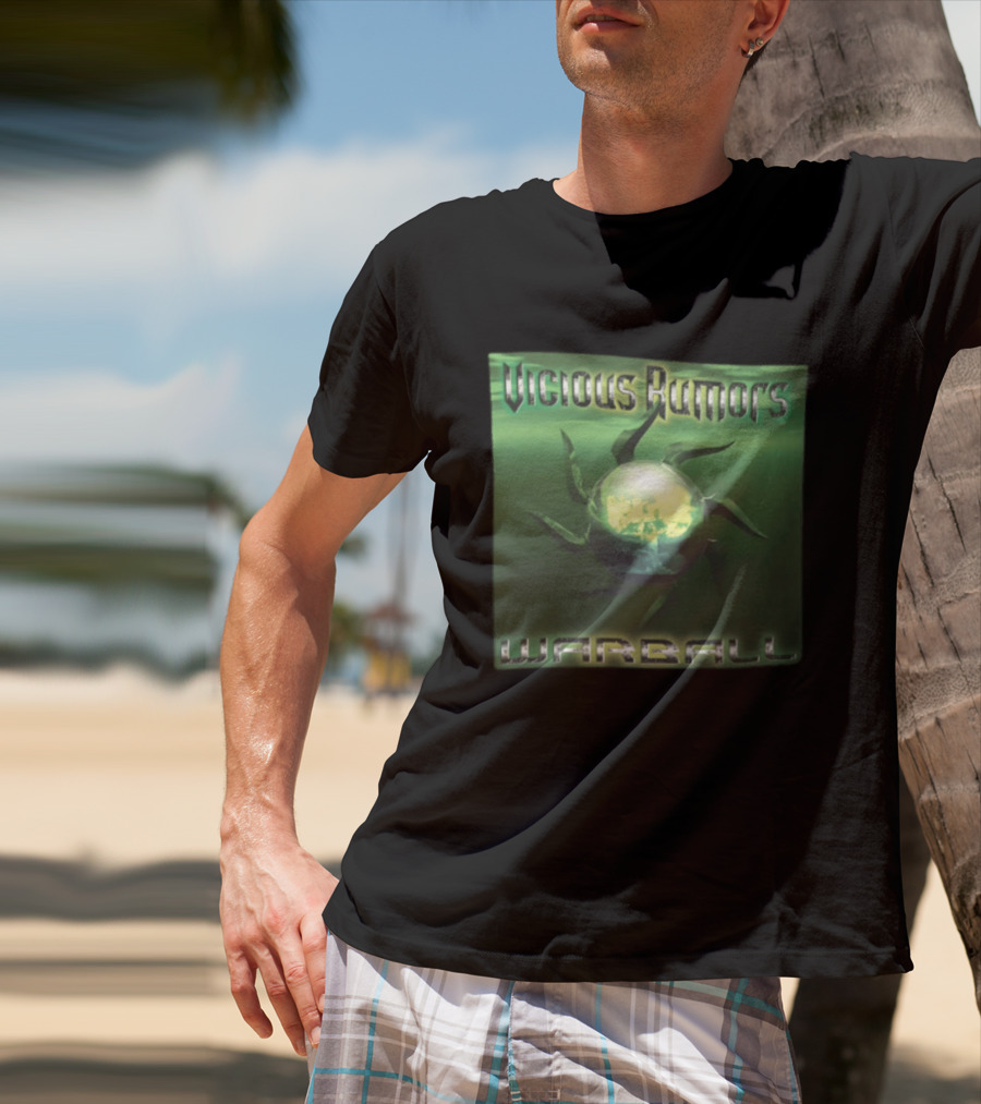 Vicious Rumors Warball Album Cover Heavy Metal Band Music T-Shirt