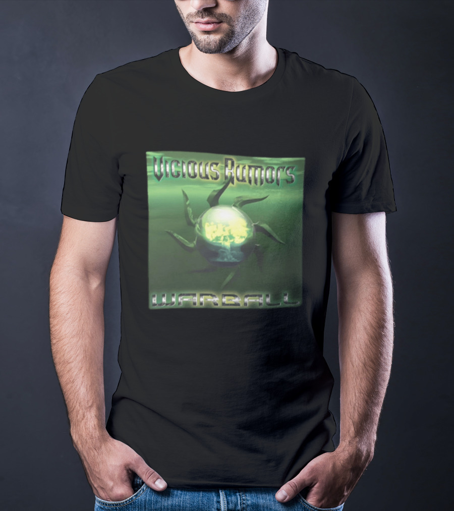Vicious Rumors Warball Album Cover Heavy Metal Band Music T-Shirt