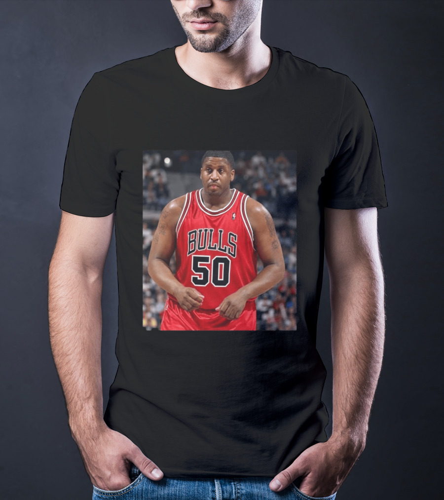 Bulls 50 Michael Sweetney Red Basketball Jersey T-Shirt
