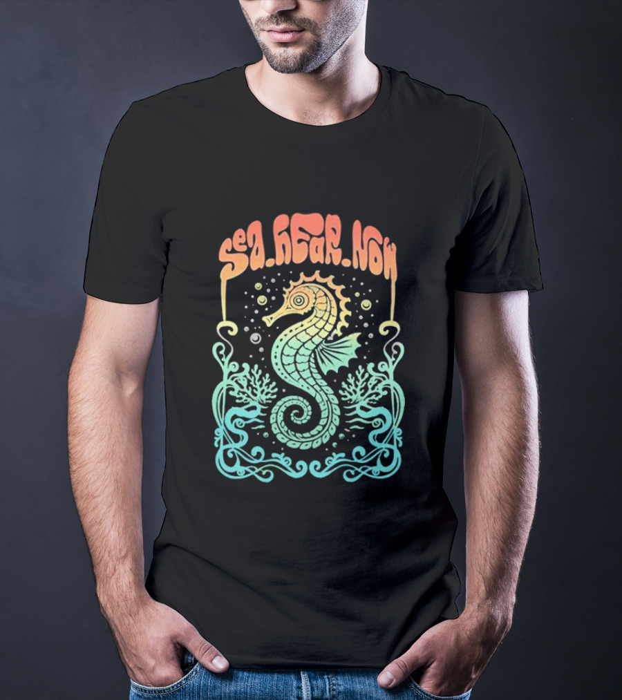 Sea Hear Now Seahorse 2026 Lineup Psychedelic Festival T-Shirt