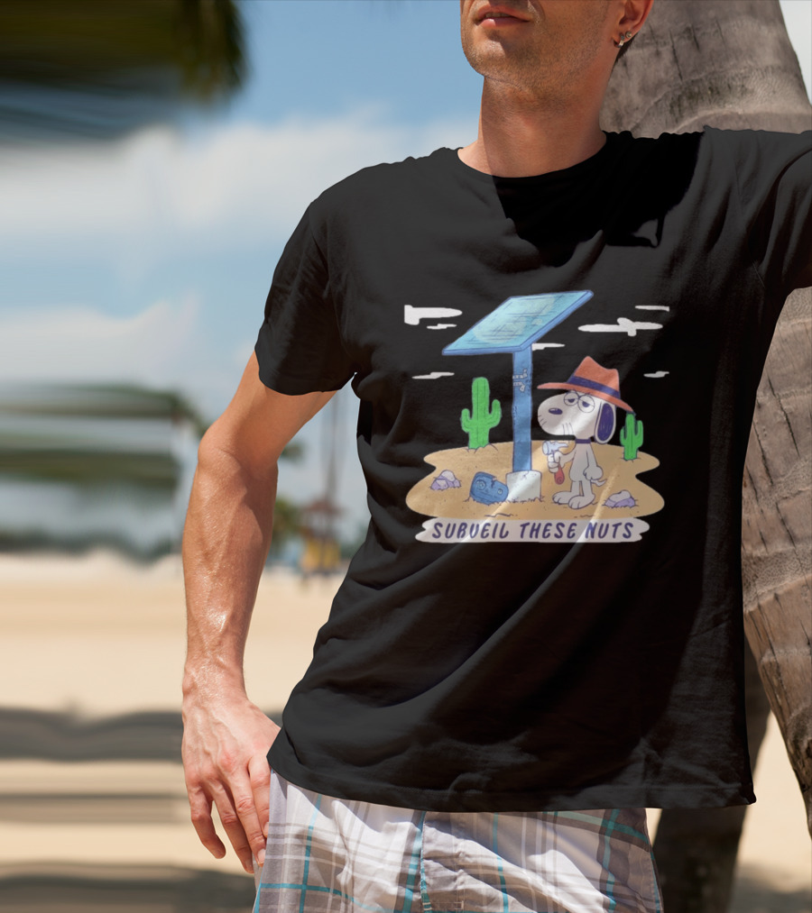 Spike Peanuts Subueil These Nuts Snoopy Desert Solar Panel T-Shirt