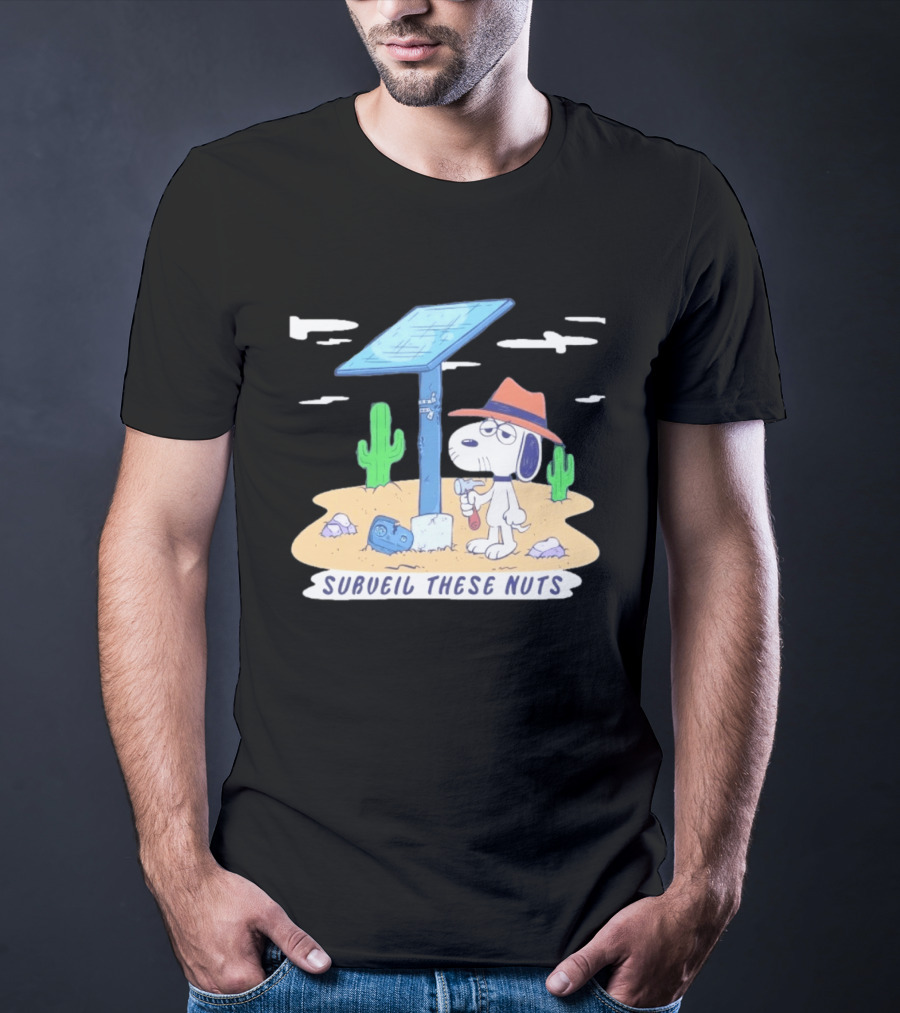 Spike Peanuts Subueil These Nuts Snoopy Desert Solar Panel T-Shirt