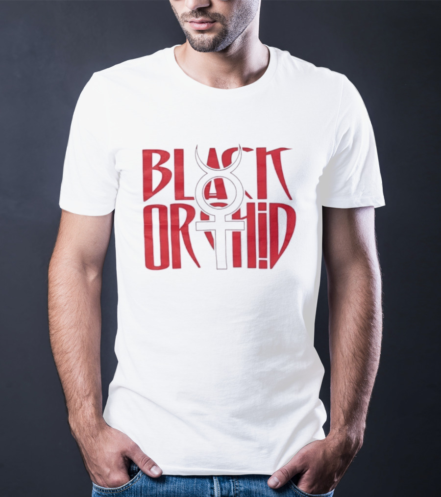 Black Orchid Venus Symbol Red T-Shirt