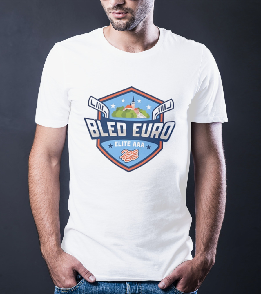 Bled Euro Elite AAA 2026 200x85 Tournament Series Hockey Shield T-Shirt