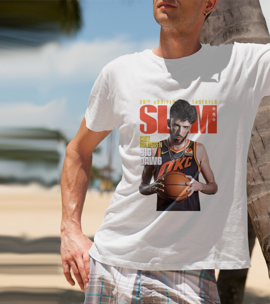 Chet Holmgren SLAM Magazine 30th Anniversary OKC Big Dawg Cover T-Shirt