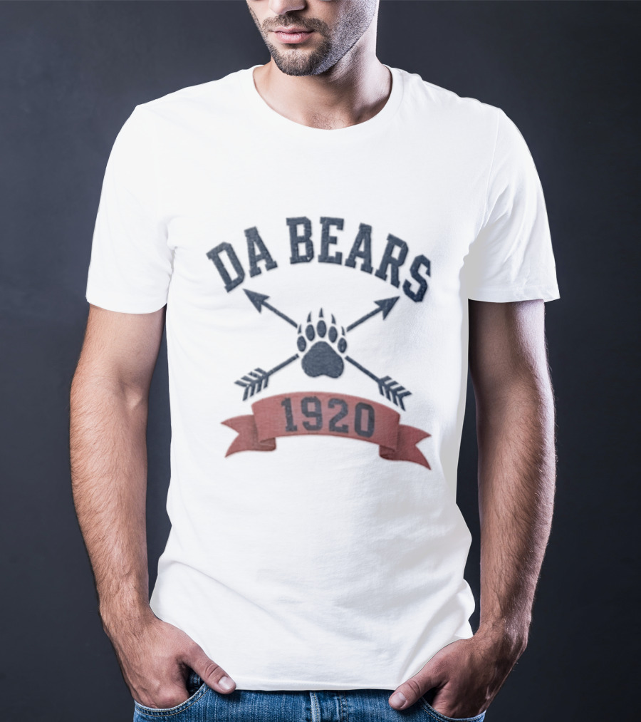 Chicago Bears Da Bears 1920 Paw Crossed Arrows T-Shirt