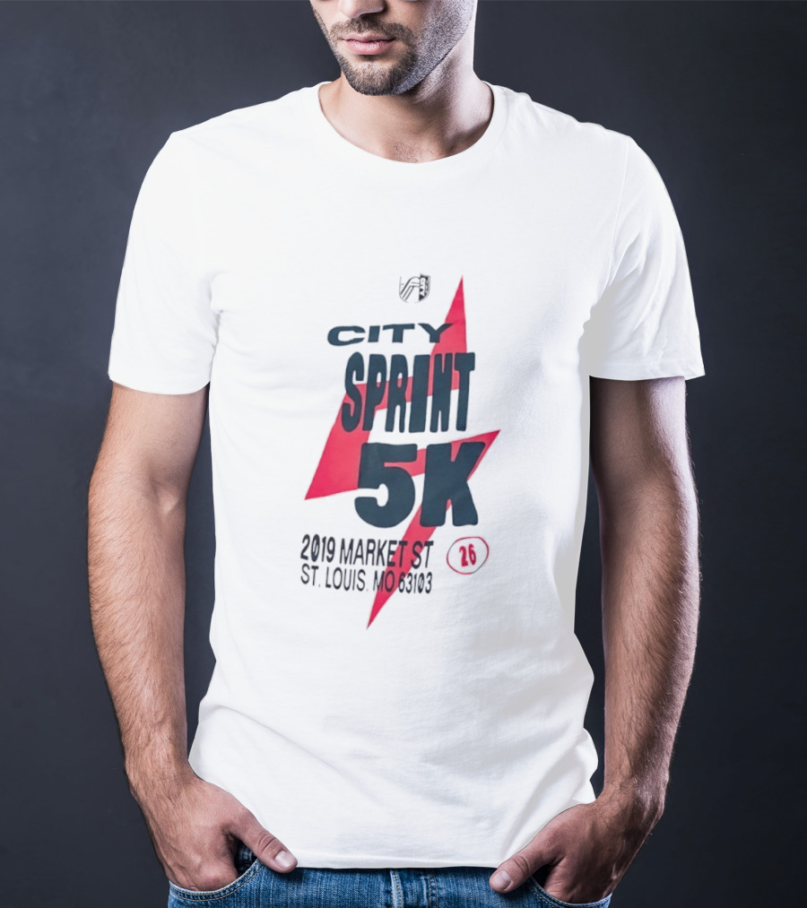 City Sprint 5K 2019 Market St St Louis MO 63103 26 T-Shirt