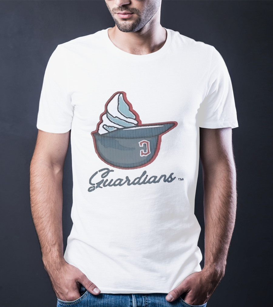 Cleveland Guardians Ice Cream Helmet C Hat Guardians T-Shirt