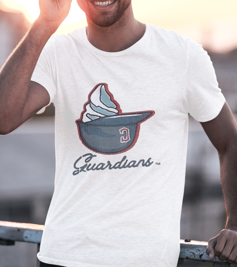 Cleveland Guardians Ice Cream Helmet C Hat Guardians T-Shirt