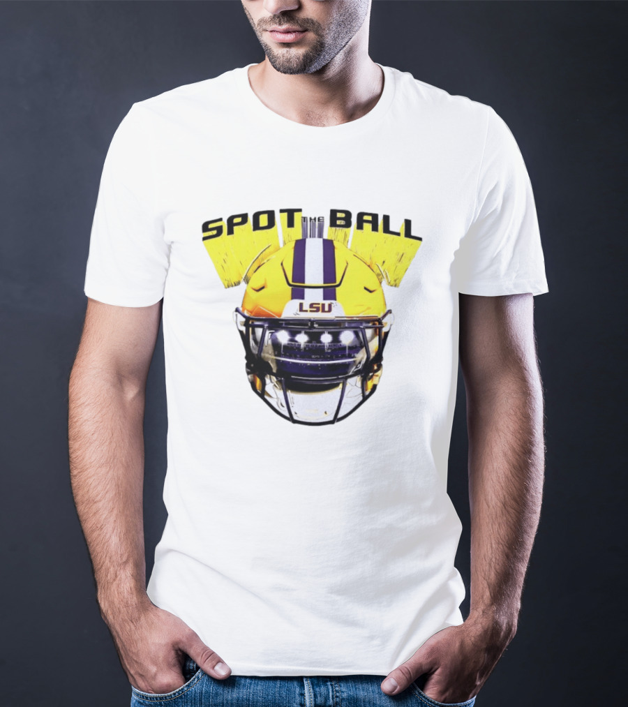 LSU Tigers Spot The Ball 2026 Football Helmet T-Shirt