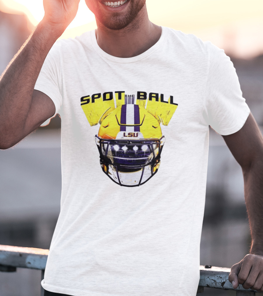 LSU Tigers Spot The Ball 2026 Football Helmet T-Shirt