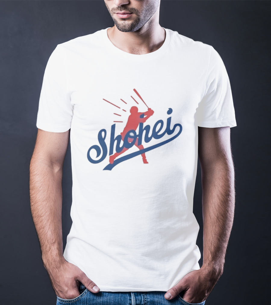 Shohei Ohtani MLB Los Angeles Baseball Player Silhouette Swing T-Shirt