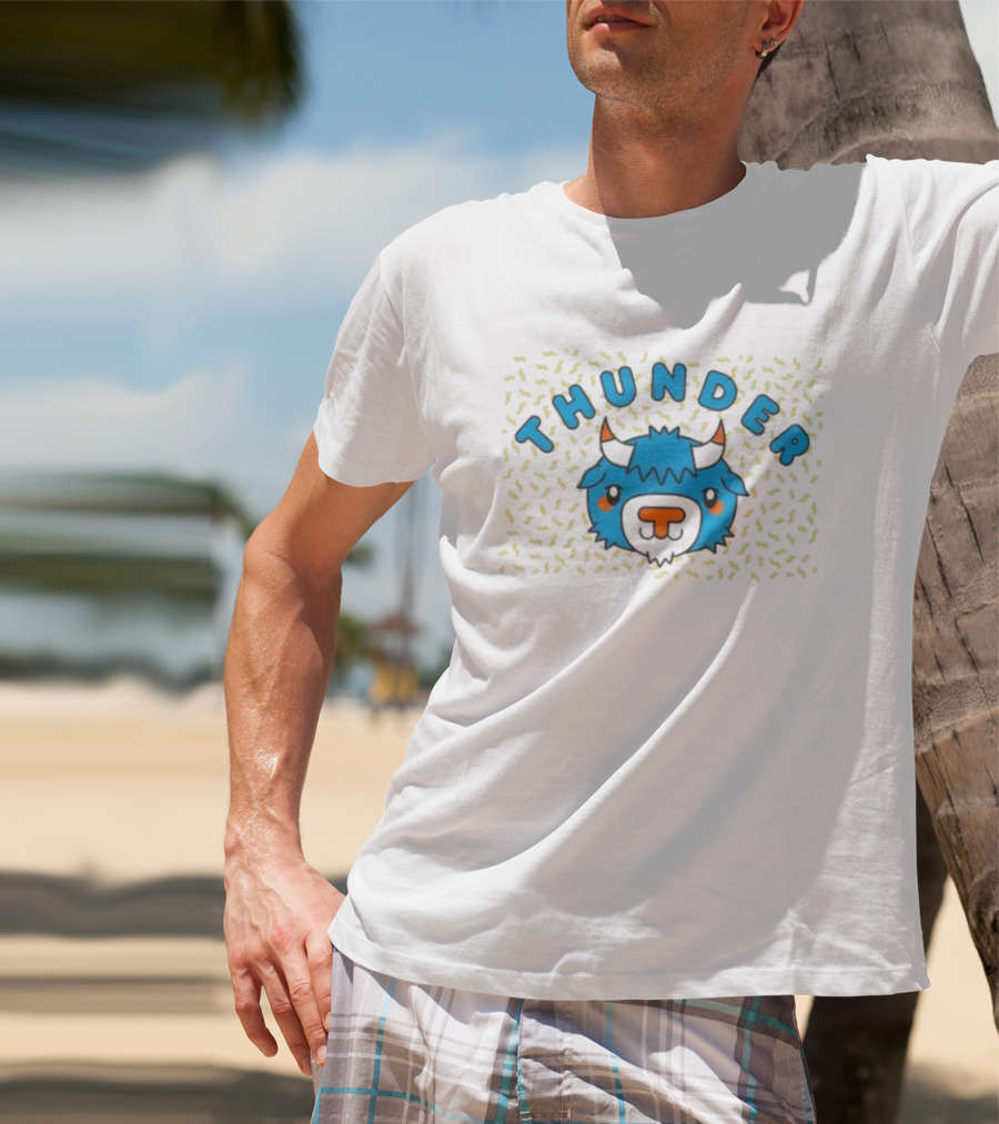 Oklahoma City Thunder Cartoon Rumble The Bison T-Shirt
