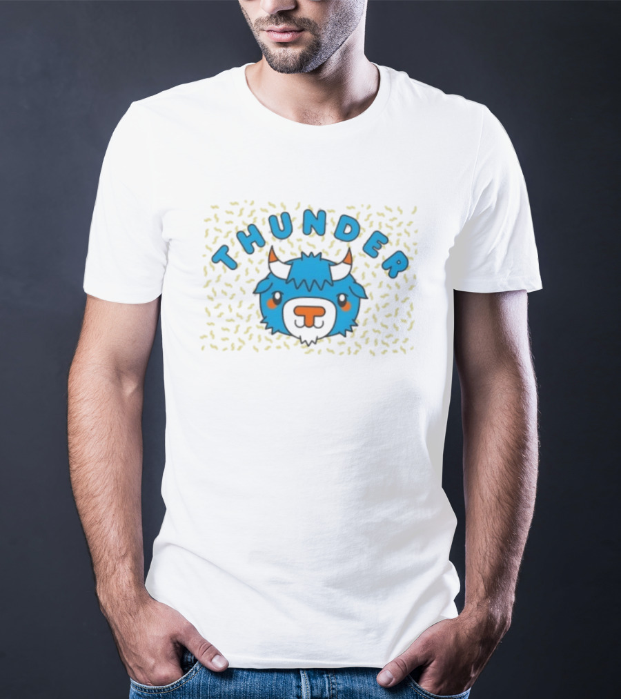 Oklahoma City Thunder Cartoon Rumble The Bison T-Shirt
