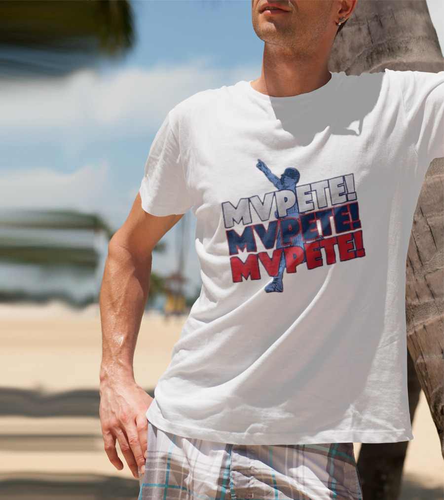 Pete Crow Armstrong Chicago Cubs MVPete Chant Celebration T-Shirt