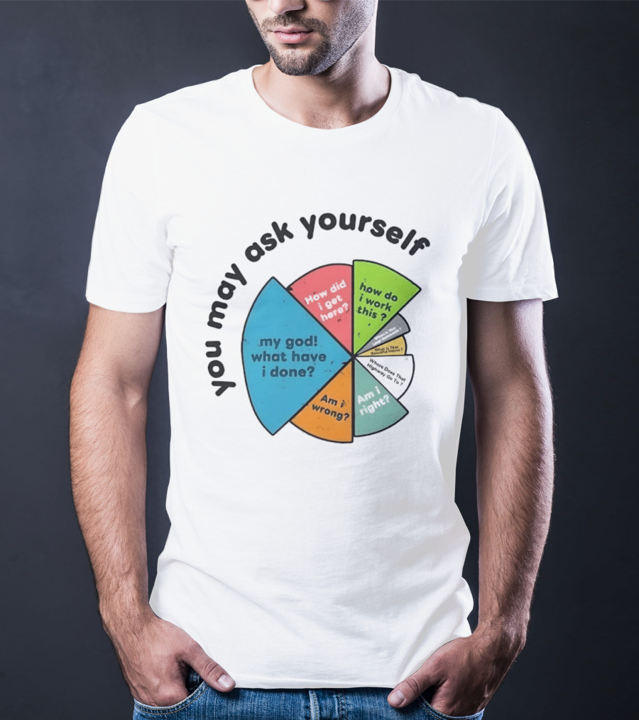 You May Ask Yourself My God What Have I Done How Do I Work This Pie Chart T-Shirt