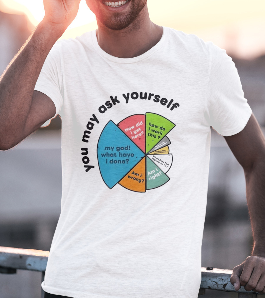 You May Ask Yourself My God What Have I Done How Do I Work This Pie Chart T-Shirt