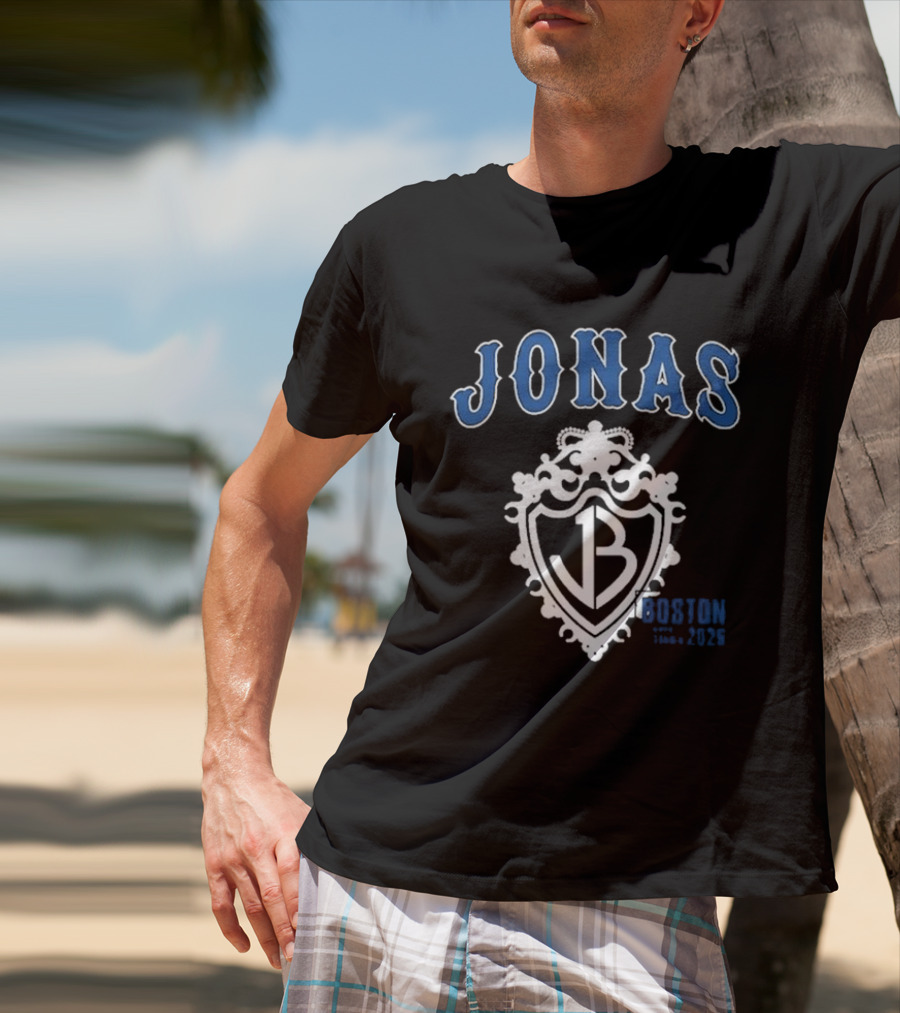 Jonas Brothers The Burning Up Tour All Over Again Boston MA Sep 25 2026 T-Shirt