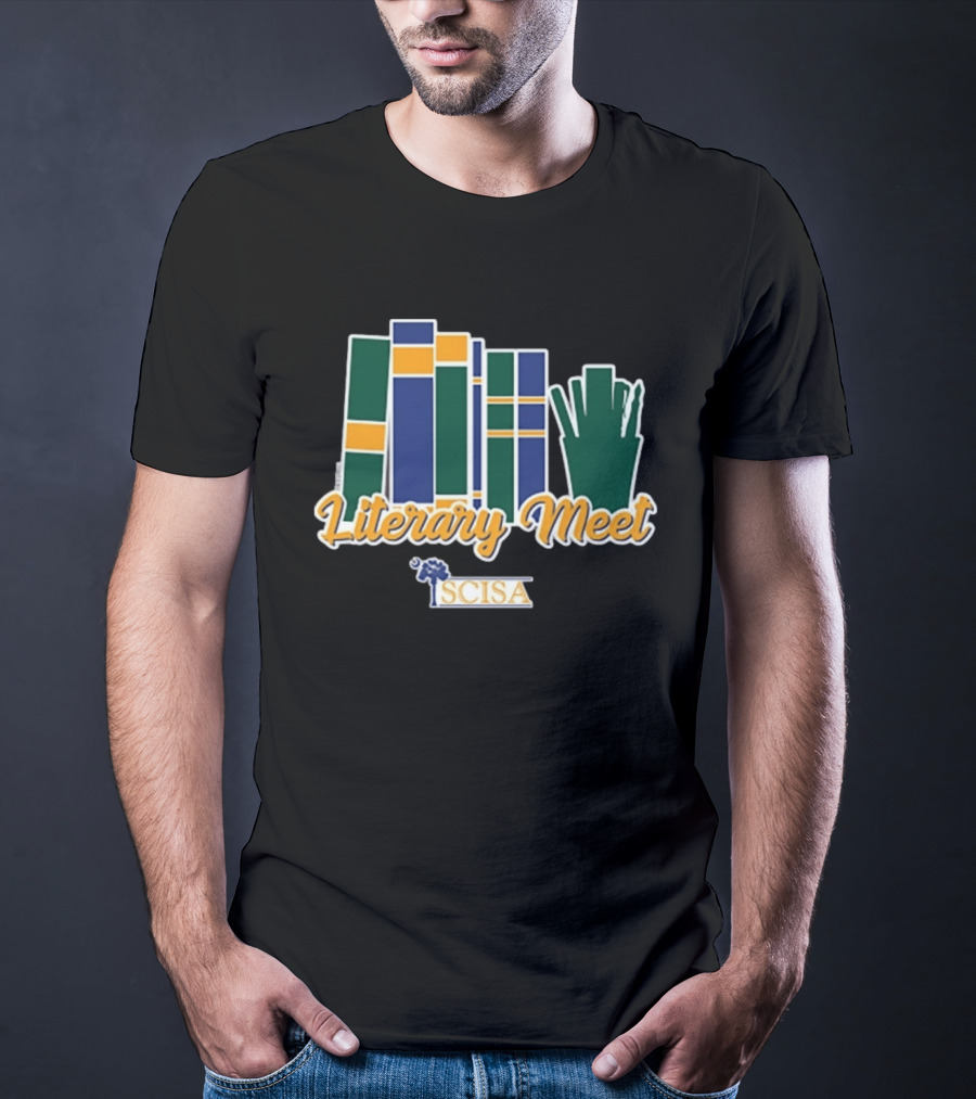SCISA Literary Meet 2026 Books And Pens T-Shirt