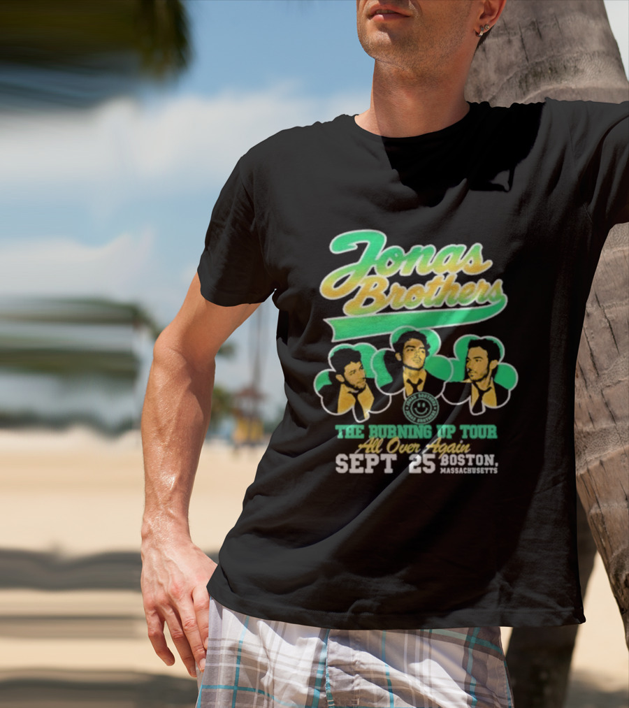 Jonas Brothers The Bringing Up Tour All Over Again Sept 25 Boston Massachusetts T-Shirt