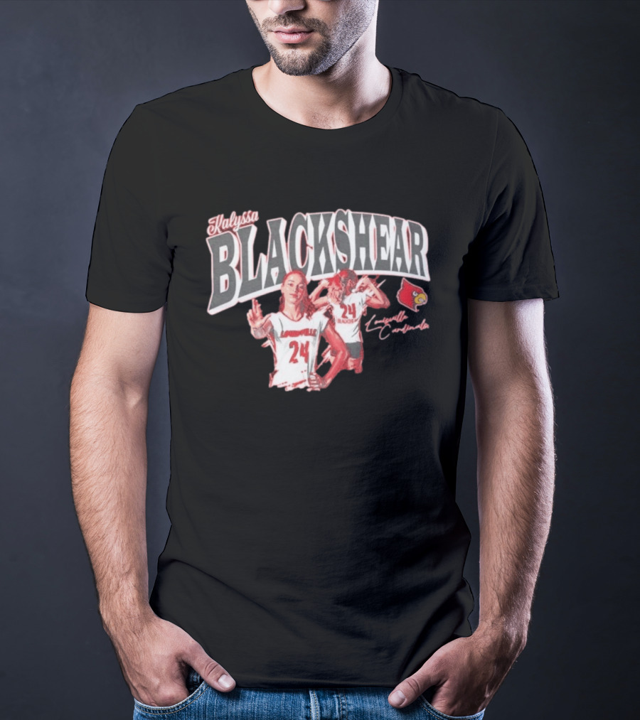 Kalyssa Blackshear Louisville Cardinals 24 Paintbrush T-Shirt