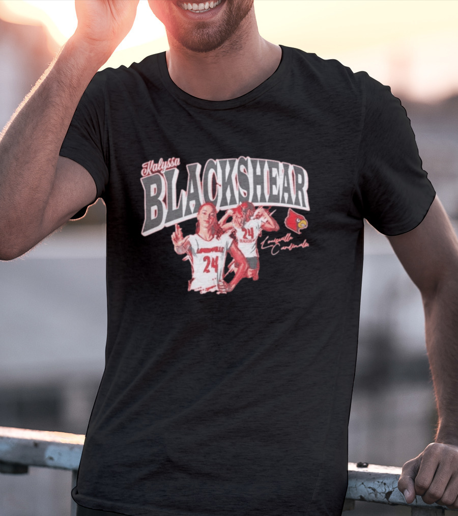 Kalyssa Blackshear Louisville Cardinals 24 Paintbrush T-Shirt