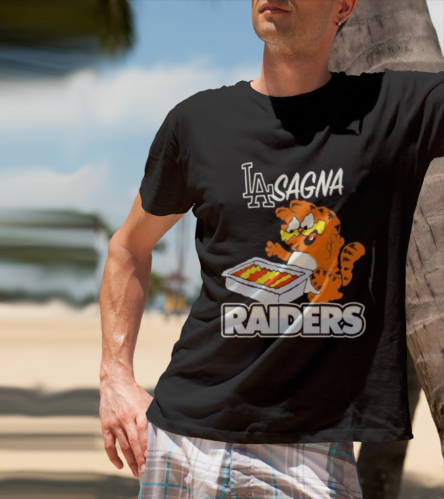 LA Lasagna Cat Raiders T-Shirt