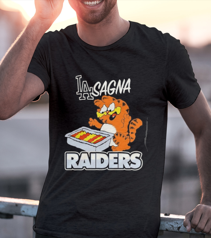 LA Lasagna Cat Raiders T-Shirt