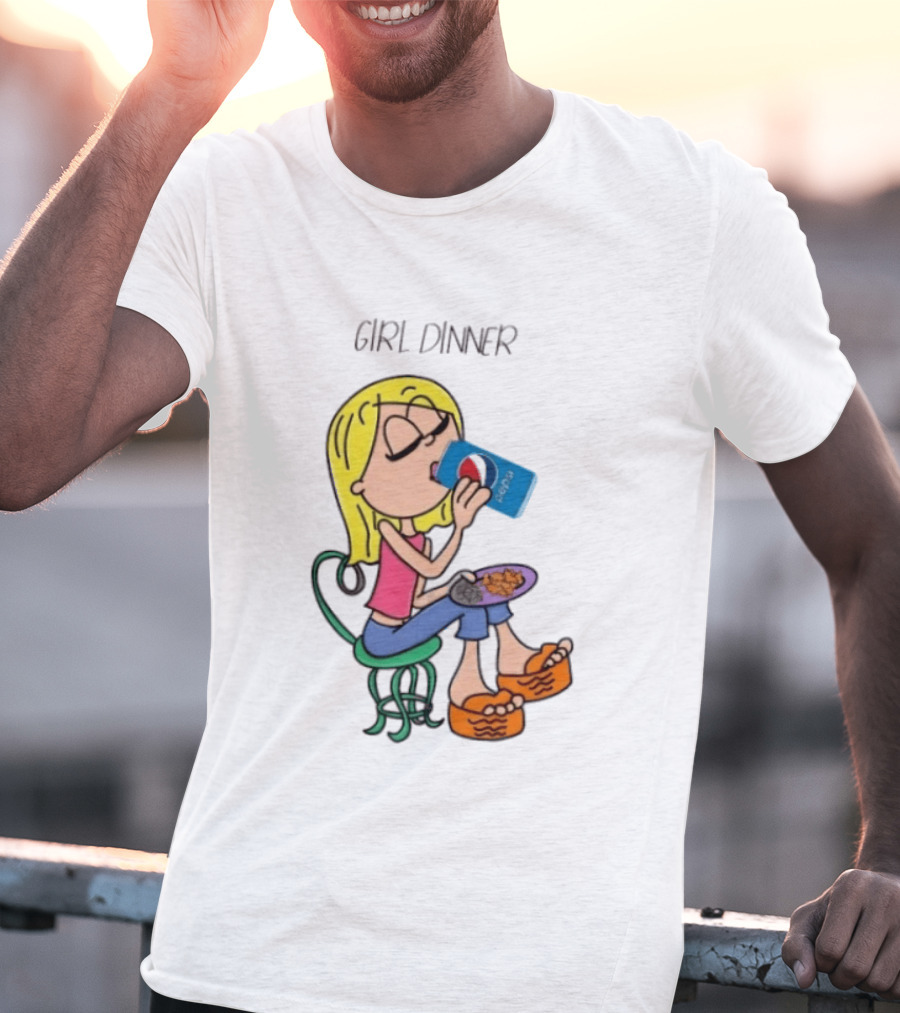 Lizzie McGuire Y2K Girl Dinner Pepsi Retro Fashion T-Shirt
