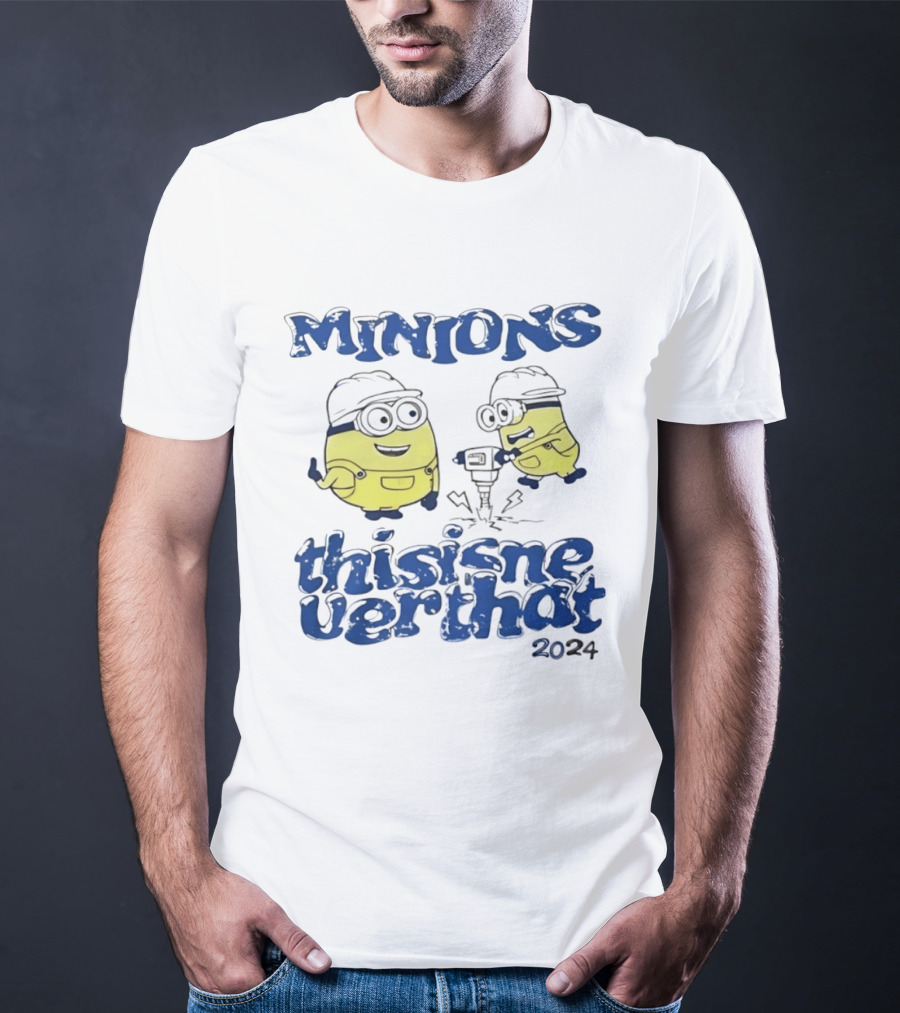Minions Thisisneverthat 2024 Drilling Fun Collaboration T-Shirt