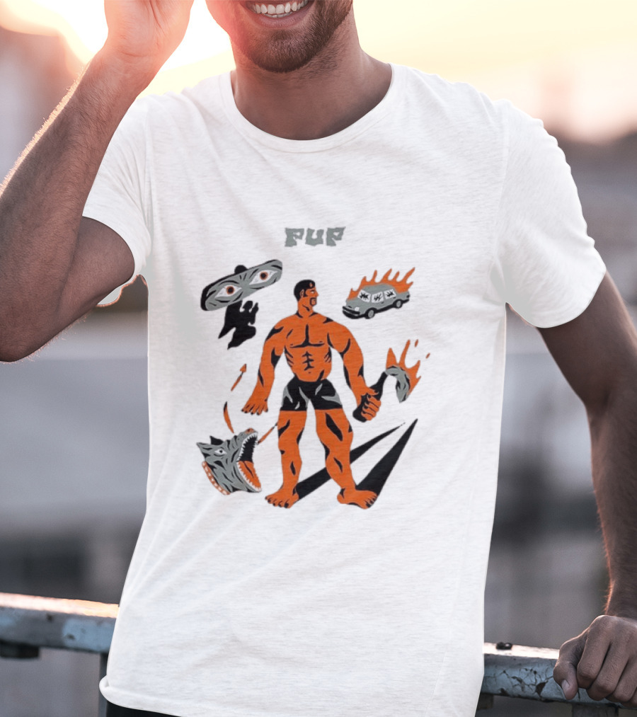 Pup Band Punk Rock Alternative Music Fire Eyed Van And Warrior Scene T-Shirt