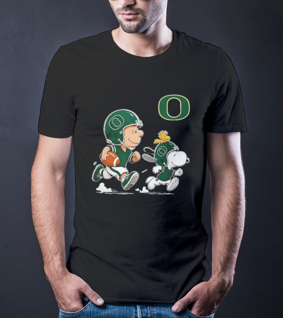Charlie Brown Woodstock Snoopy Oregon Ducks Football 2026 T-Shirt