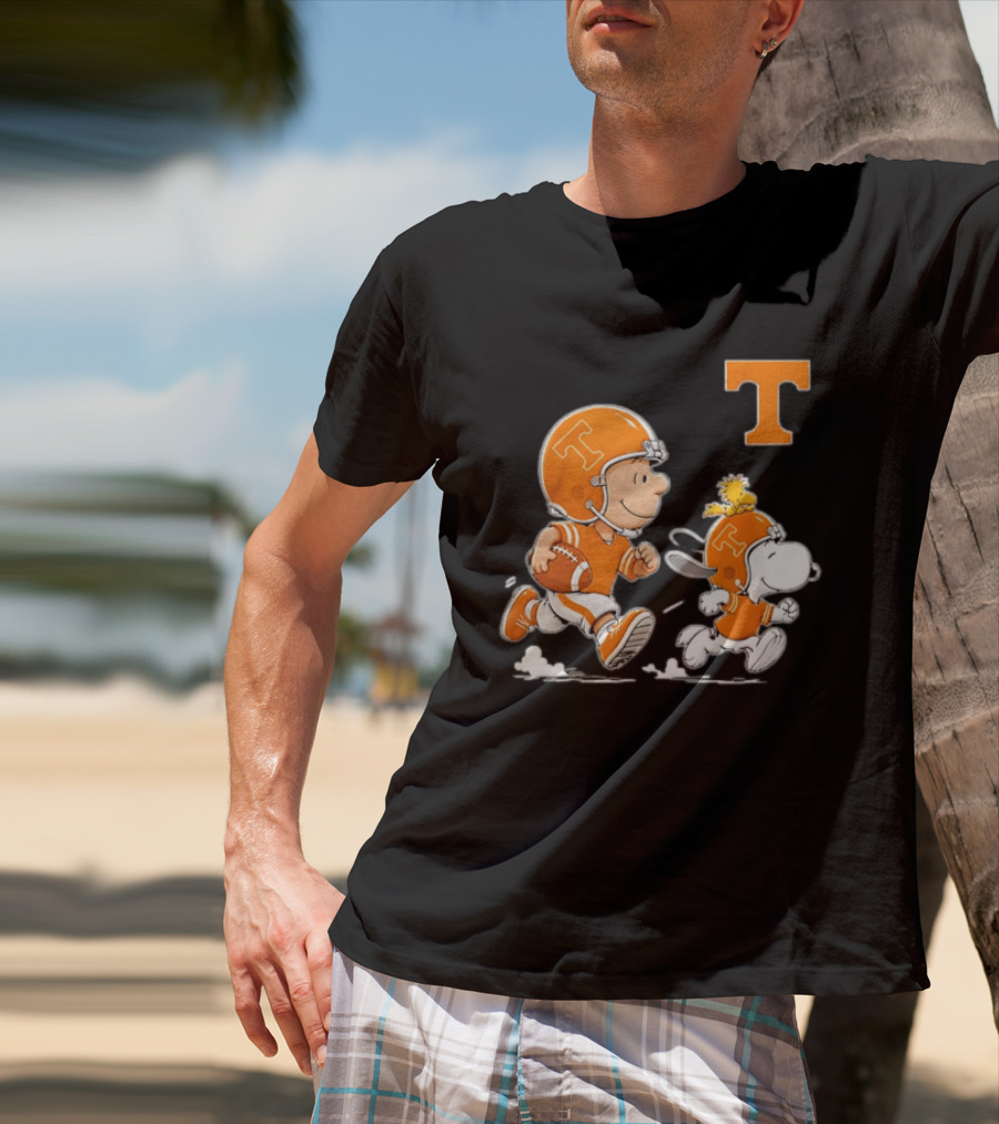 Charlie Brown Snoopy Woodstock Tennessee Volunteers Football 2026 T-Shirt