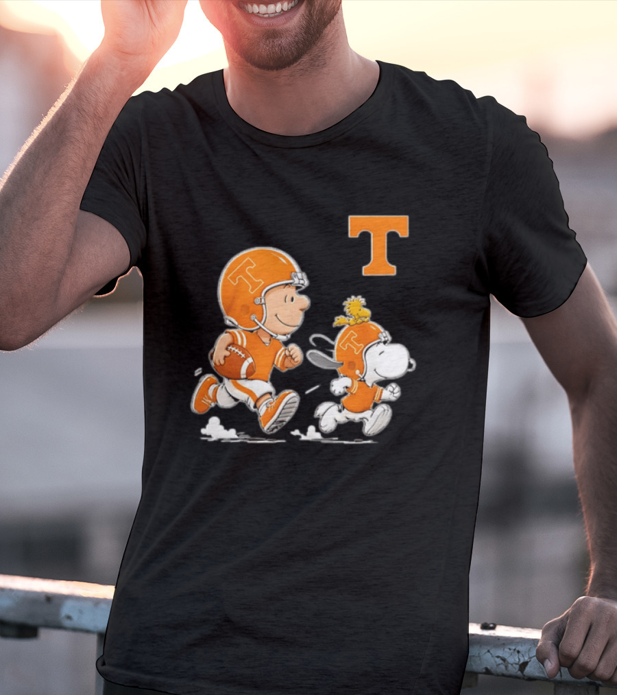 Charlie Brown Snoopy Woodstock Tennessee Volunteers Football 2026 T-Shirt
