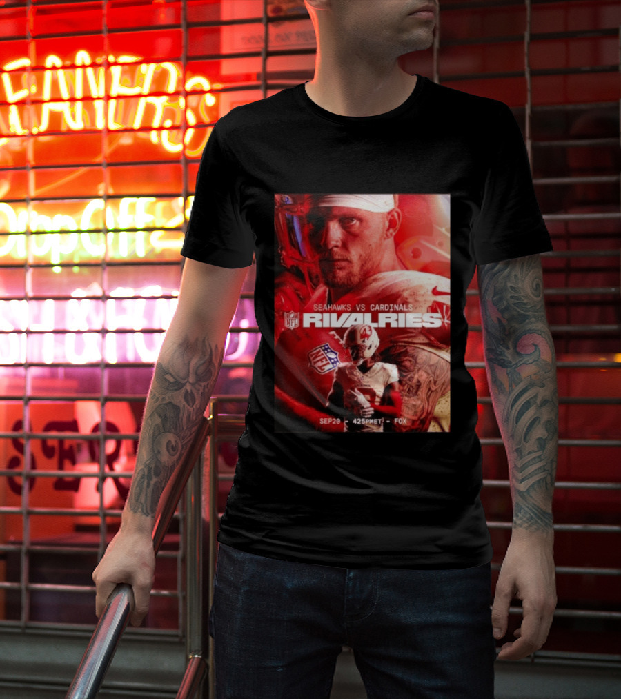 NFL Seahawks Vs Cardinals Rivalries September 20 Game Event 425PM ET On FOX T-Shirt