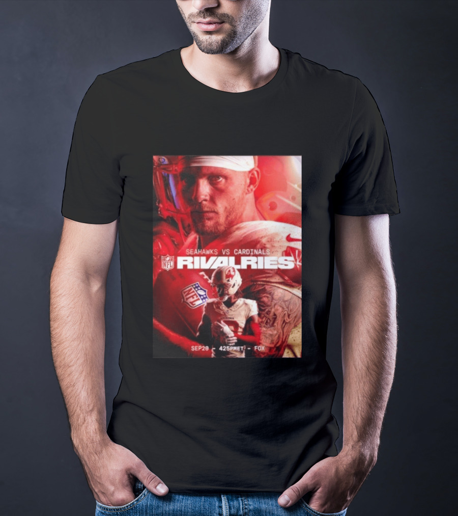 NFL Seahawks Vs Cardinals Rivalries September 20 Game Event 425PM ET On FOX T-Shirt