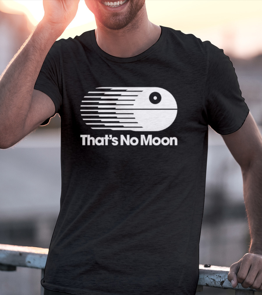 That's No Moon Death Star Space Station Iconic Reference T-Shirt