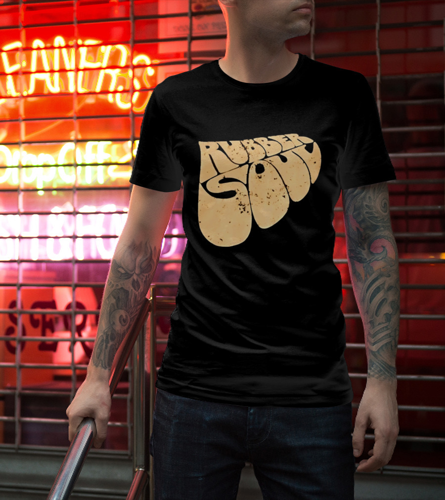 Distressed Rubber Soul Vintage Classic Rock T-Shirt
