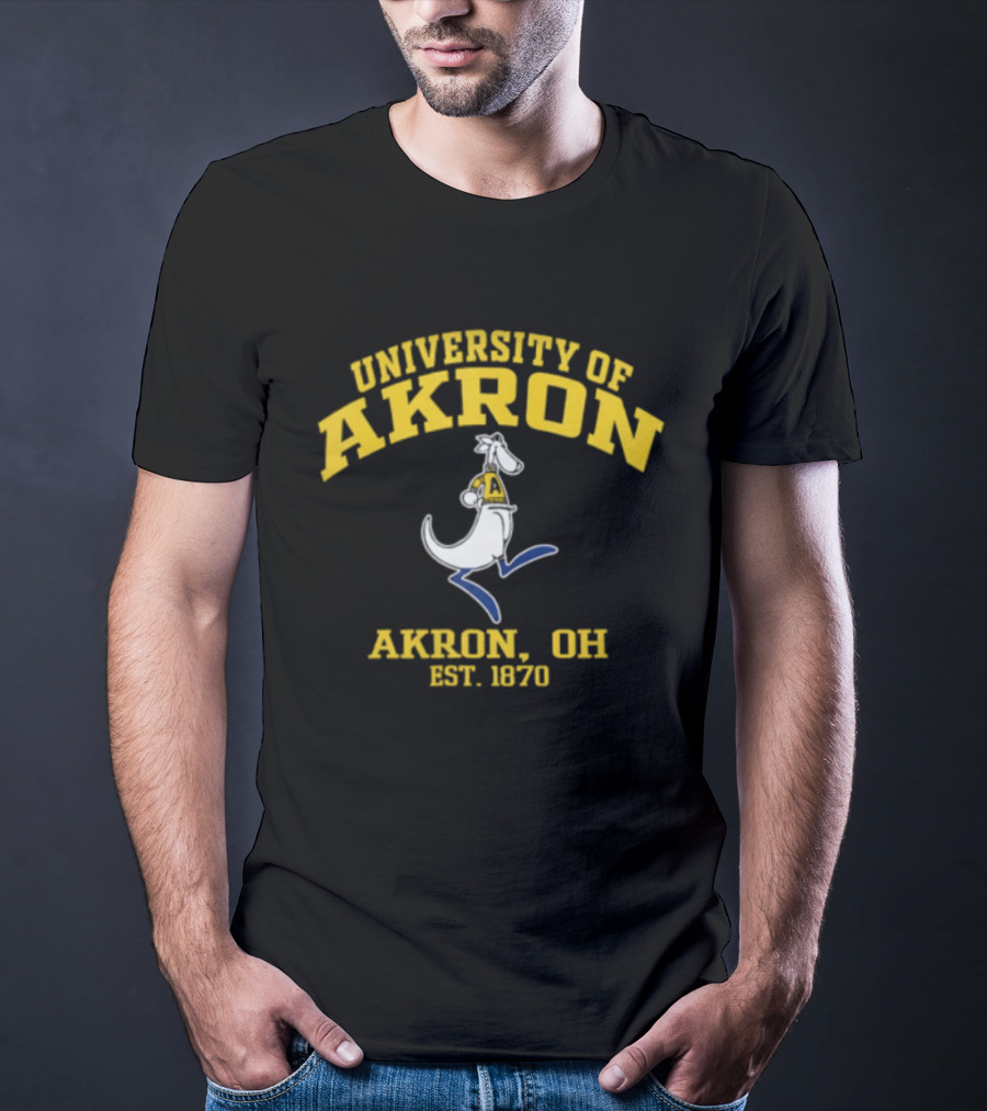 University Of Akron Zips Kangaroo Akron OH Est 1870 T-Shirt