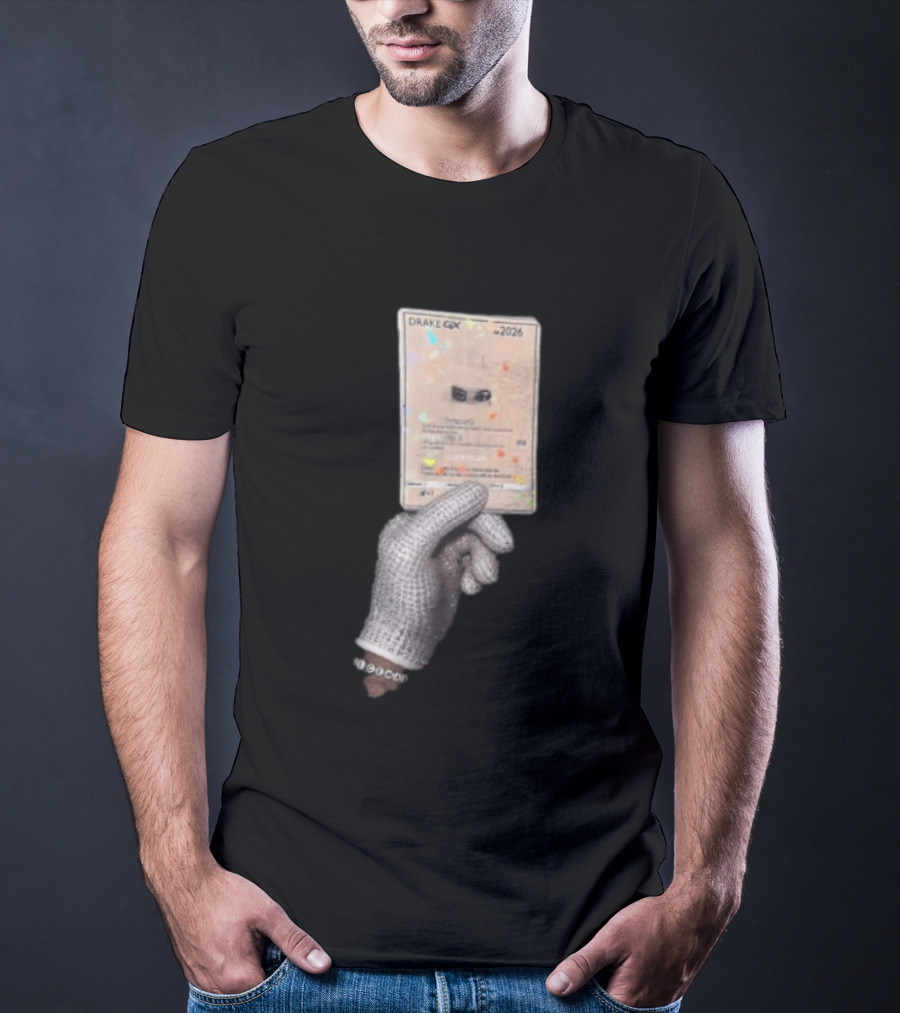 Drake GX 2026 Habibti 100 Rhinestone Glove Holding Trading Card T-Shirt