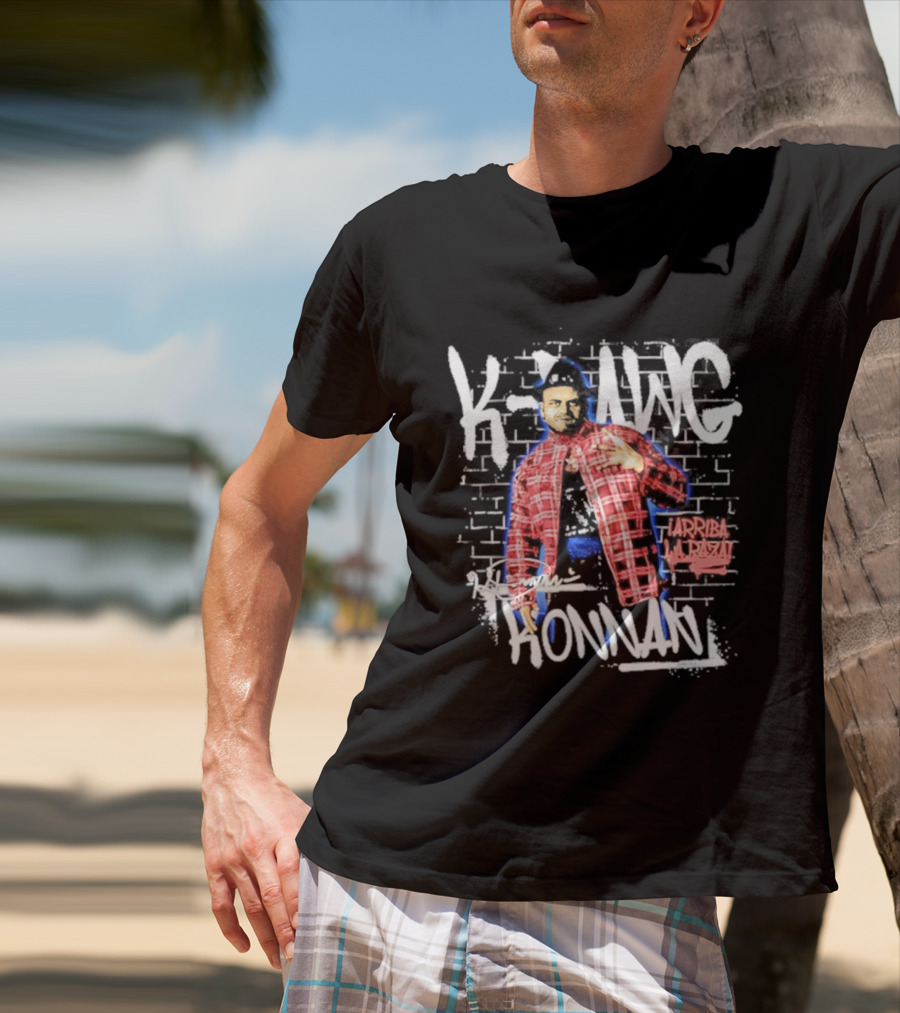 K Dawg Konnan Arriba La Raza Plaid T-Shirt