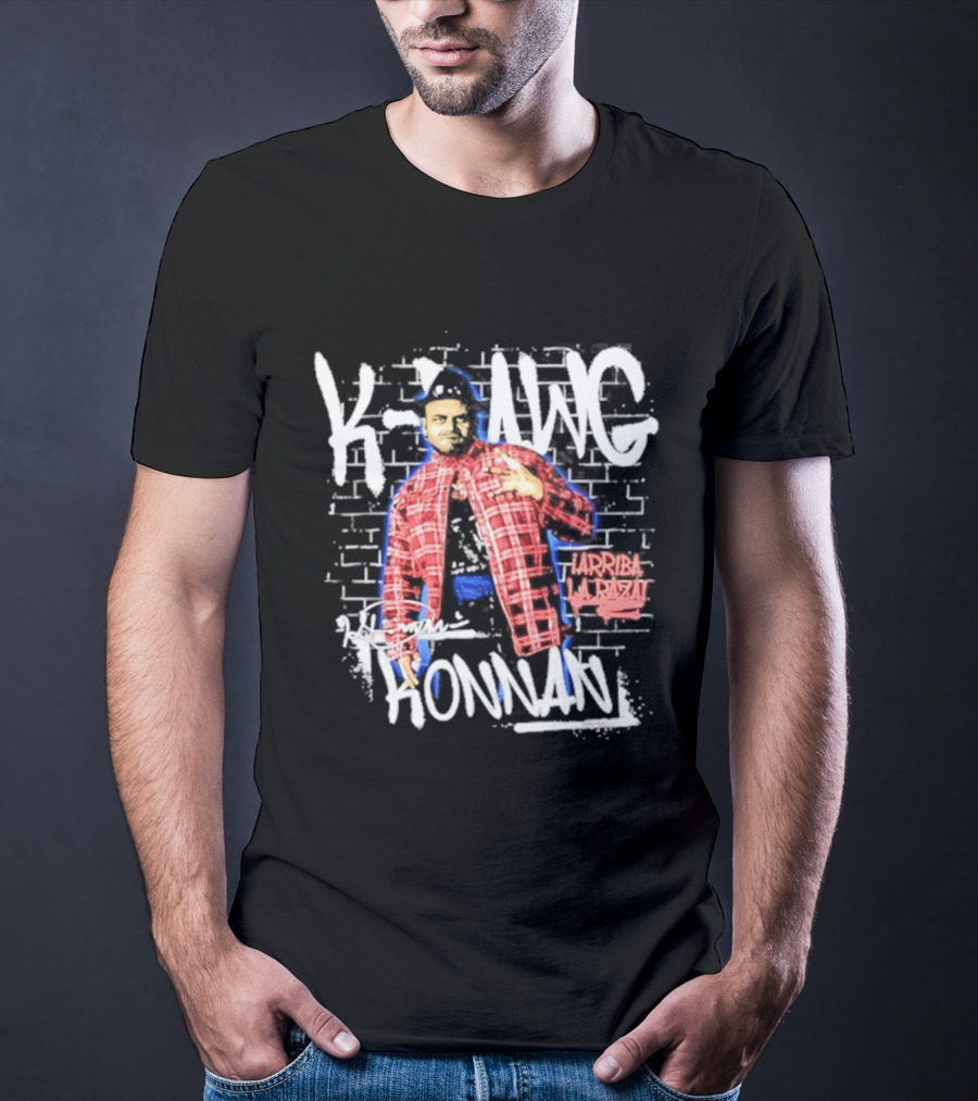 K Dawg Konnan Arriba La Raza Plaid T-Shirt
