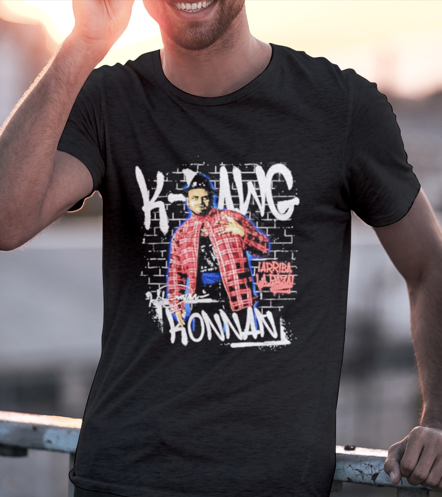 K Dawg Konnan Arriba La Raza Plaid T-Shirt