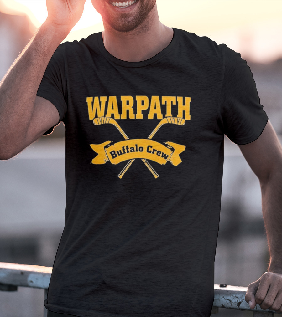 Warpath Buffalo Crew Hockey Team T-Shirt