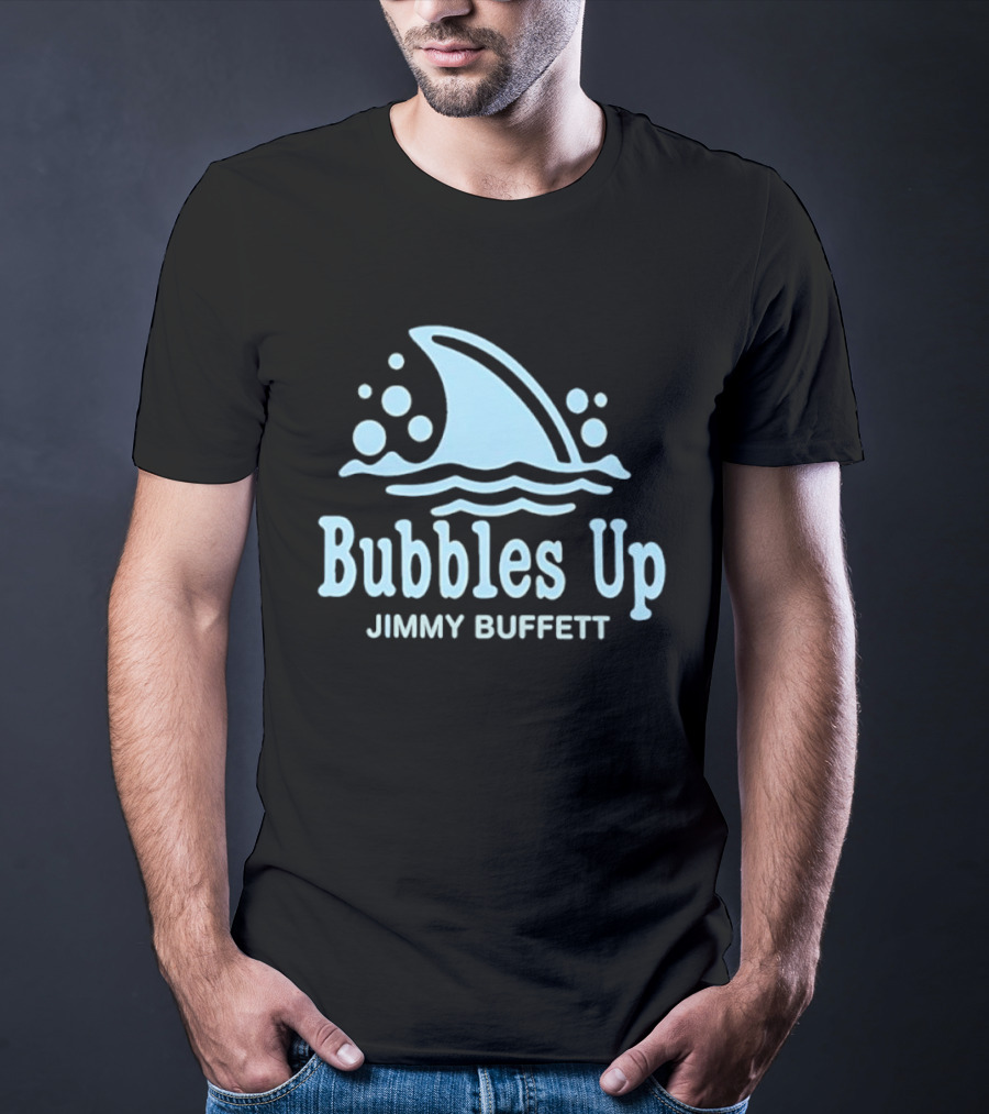 Bubbles Up Jimmy Buffett Parrothead Shark Wave Bubbles T-Shirt