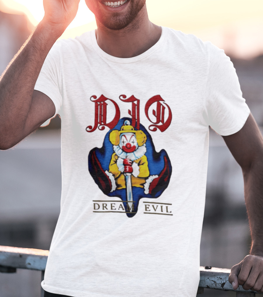Dio Dream Evil Clown Holding Sword T-Shirt
