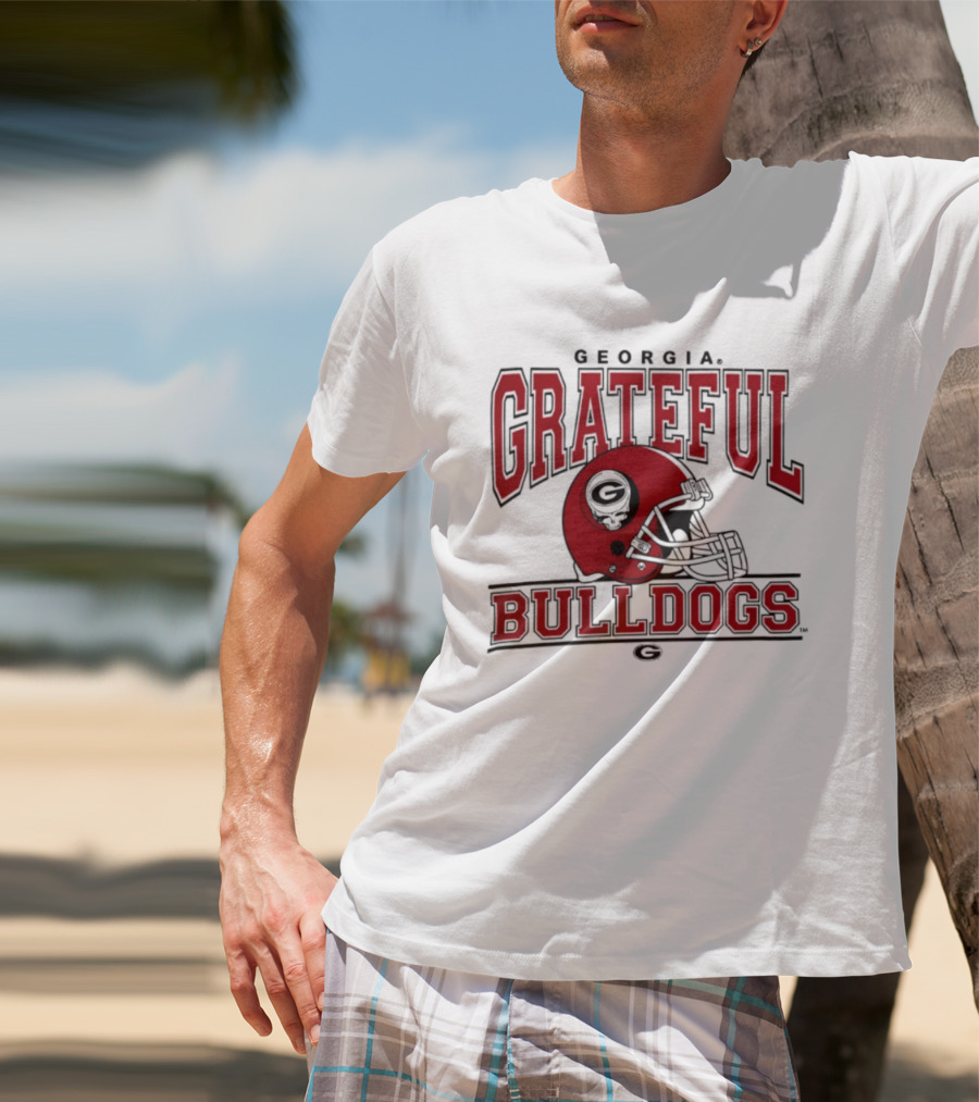 Georgia Grateful Dead Bulldogs Steal Your Helmet T-Shirt